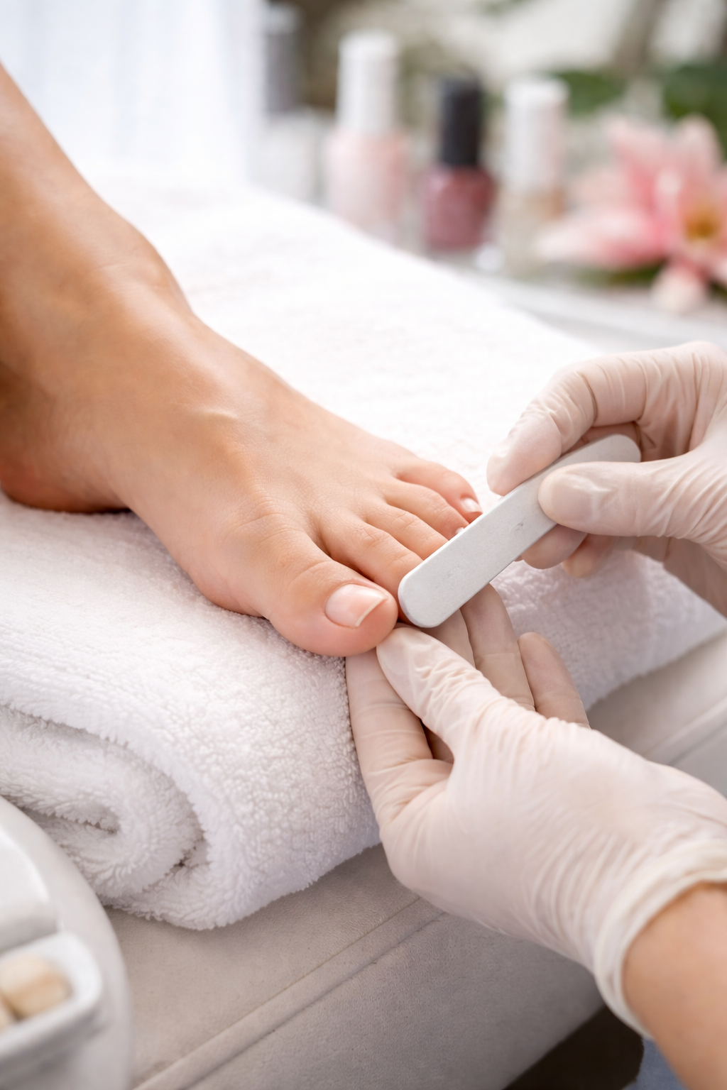 Pediküre mit Feilen – professionelle Nagelpflege bei Fußpflege Kneissl